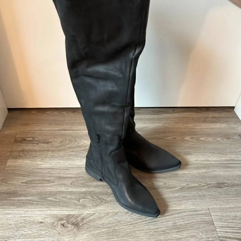 Free People Brenna OTK Boot Black Size 36 NWT